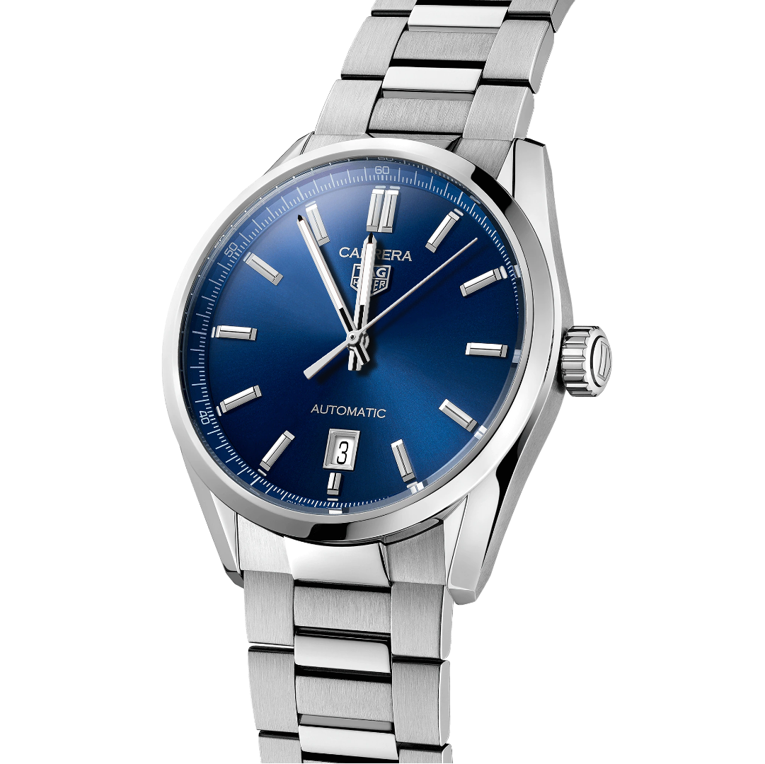 Alt view of TAG Heuer Carrera Calibre 5 Automatic Men's Watch Blue Dial & Steel Watch, 39mm